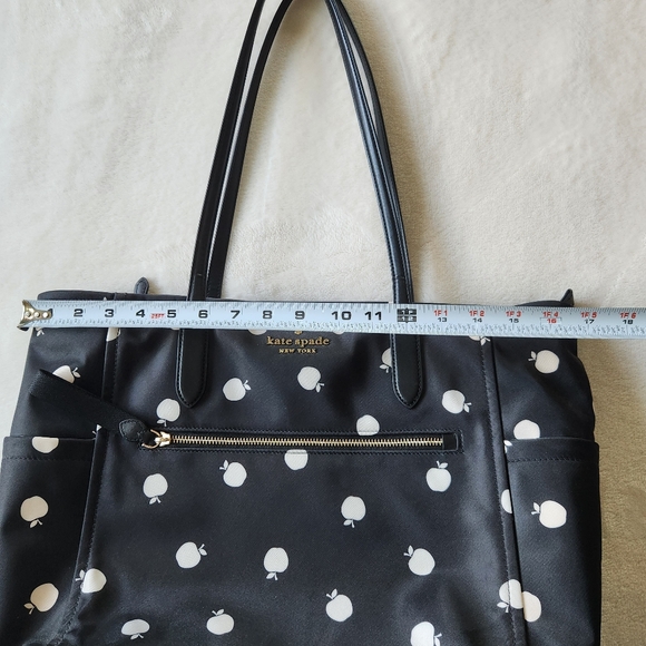 RESERVED: Kate Spade Black and White Apple Tote - Teacher Tote - Picture 14 of 16